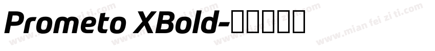 Prometo XBold字体转换